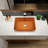 Rosefray 17.94'' Brown Glass Rectangular Bathroom Sink