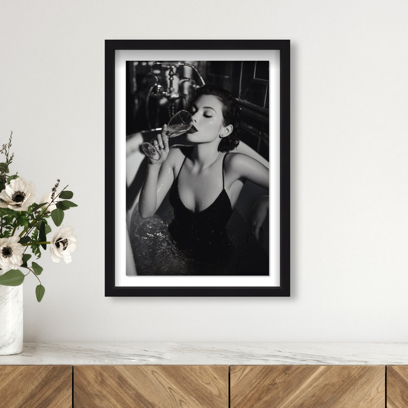 Darkened Glow Print by Oliver Gal, 55.5"H x 37.5"W, Black Shadowbox