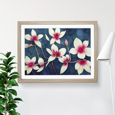 Ethereal Watercolour Flowers - Framed Print