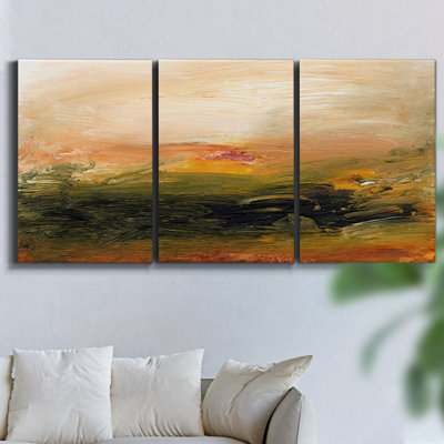 Forme de la mer, reproduction sur toile 3 pièces