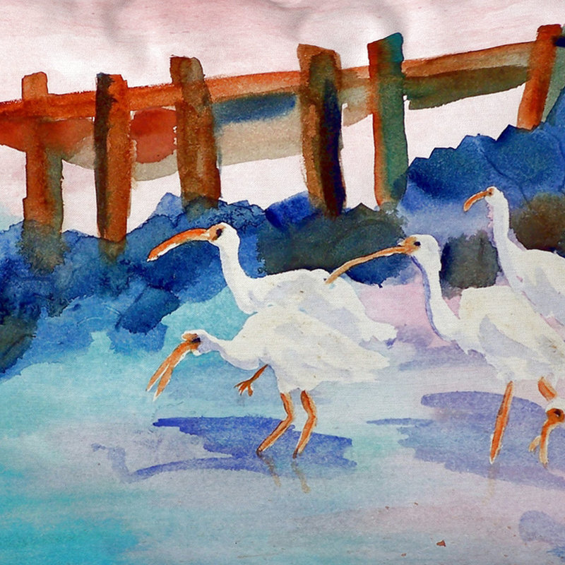 Coussin Ibises, 20 po x 24 po