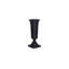 Cassia Cast Aluminum Vase Black