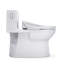 TOTO Redington WASHLET+ S2 One-Piece Elongated 1.28 GPF Universal Height Toilet with CEFIONTECT, Cotton White - MW6723346CEFG#01