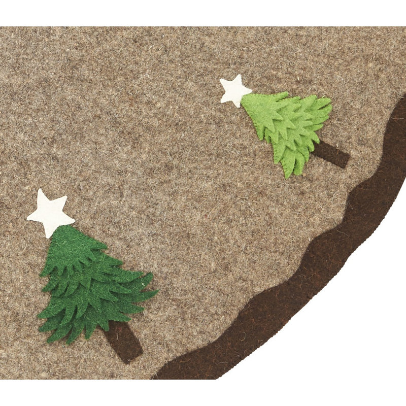 Multilayered Trees Tree Skirt, Brown