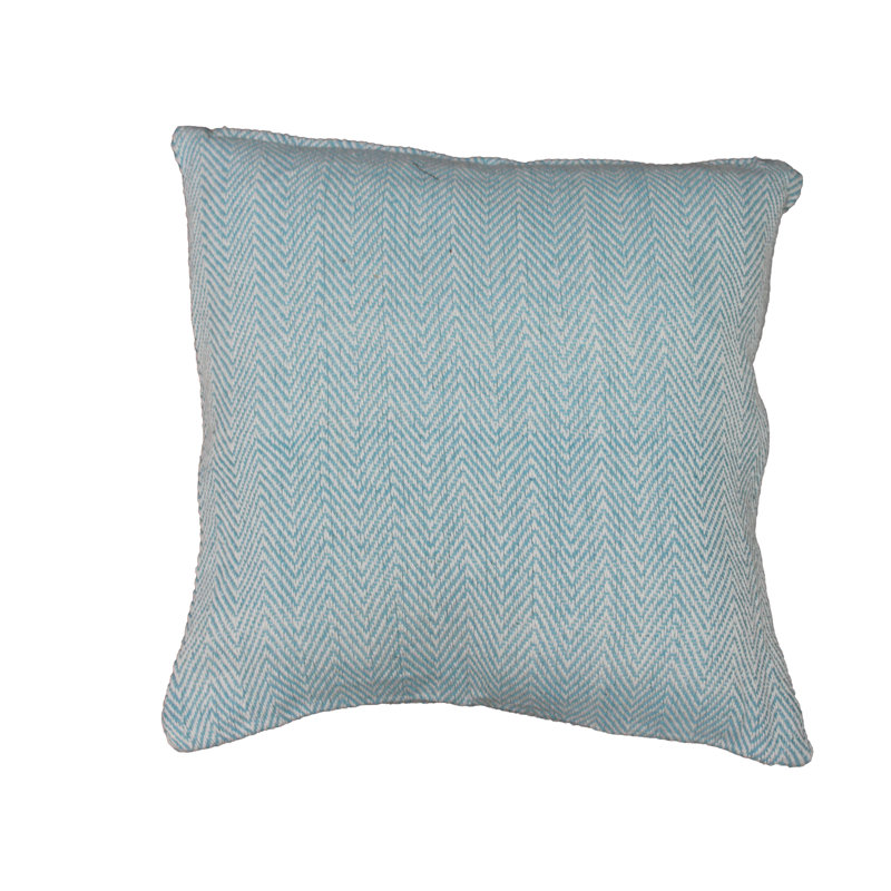 Throws Chevron Cotton Throw Pillow, Aqua