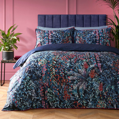 Tessa Cotton Floral Duvet Cover Set with Pillowcases Included