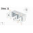 42.5"W Modern Upholstered Shoe Storage Bench