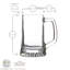 Stern 290ml Glass Beer Mug Set-63881015