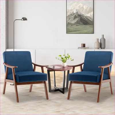 Fauteuil d'appoint à oreilles Mid-Century