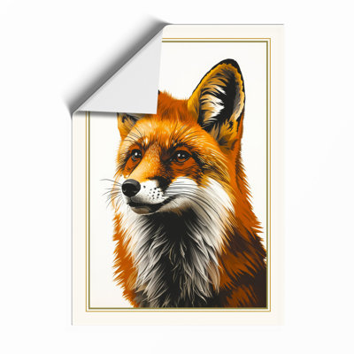 Fox Study Boho - Framed Print