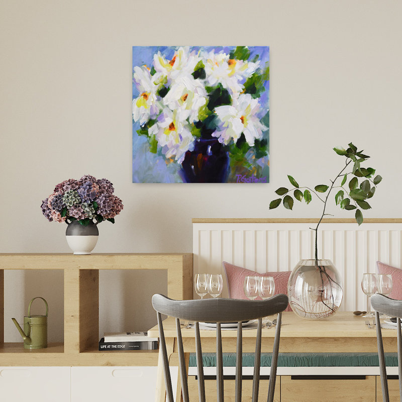 Bouquet de pivoines blanches, H 18 po x l 18 po