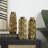 Elvita Ceramic Dimensional Chevron Textured Decorative Vase with Varying Shapes Set-858744572