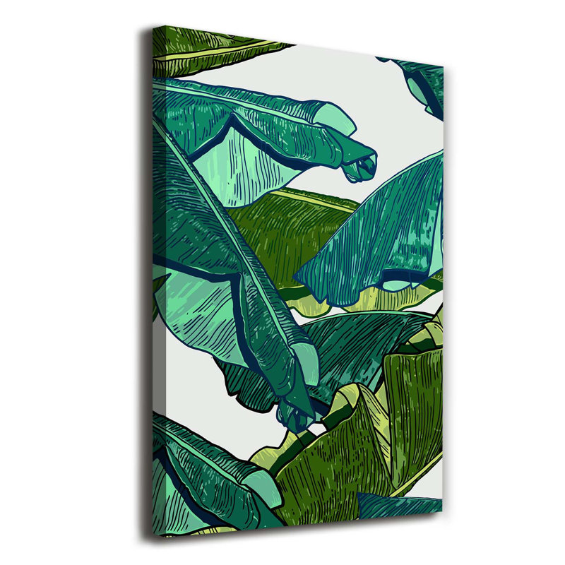 Banana Leaves - Wrapped Canvas Print