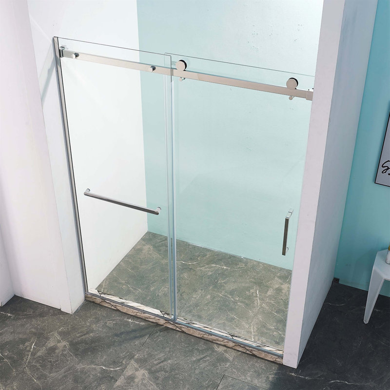 Porte de douche coulissante simple semi-cadre, 56-60 \
