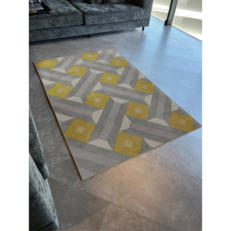 Tapis rectangulaire intérieur / extérieur Kennedee, Rectangle 4 pi 27 po x 6 pi 3 po