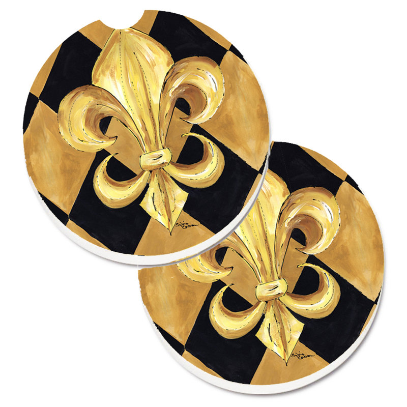 Sous-verre pour voiture fleur de lis new orléans