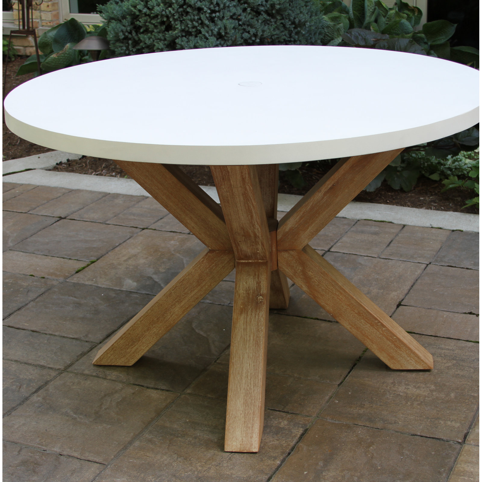 Fleur 48" Eucalyptus Patio Dining Set