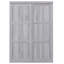 Lit-armoire pleine grandeur, structure robuste et grise compatible avec lit pliant gris