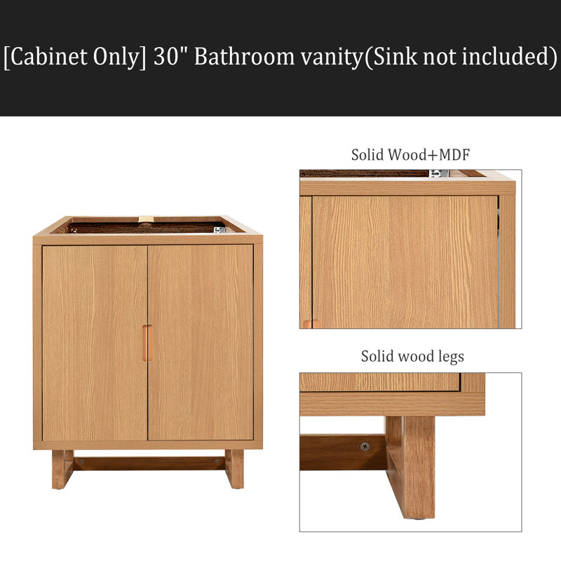[Cabinet seulement] Meuble-lavabo de 30 po (lavabo non inclus)