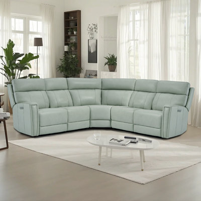5 pièces, 2 fauteuils inclinables inclinables en cuir, appui-tête électrique