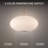 Illusion Dimmable LED Pendant With Oval Shaped Glass Shade, Adjustable Color Temperature-86681429-86681428