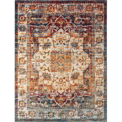 Tapis traditionnel Charian oriental crème