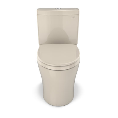 Toilette allongée deux pièces à double chasse avec chasse d'eau Tornado TOTO Aquia® (siège inclus)