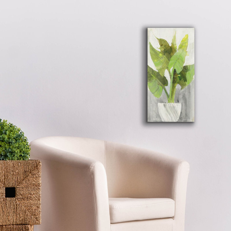 Art mural sur toile Winston Porter «Tropical Planter 1» par Albena Hristova, H 24 po x l 12 po x P 0,75 po