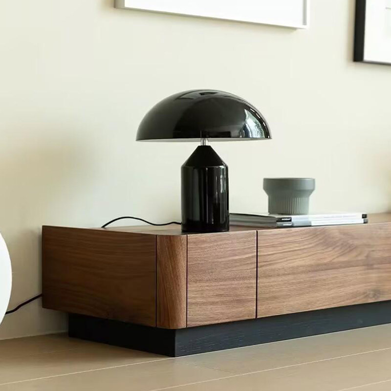 Meuble télé en noyer noir Retro Simplicity, 86.61"
