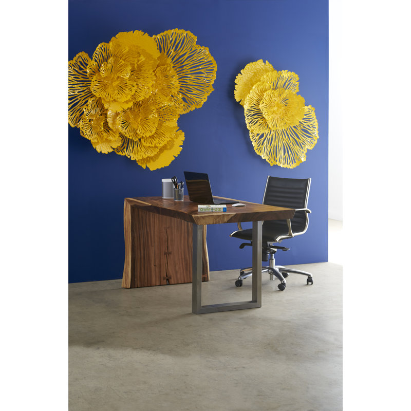 Flower Wall Décor, Yellow