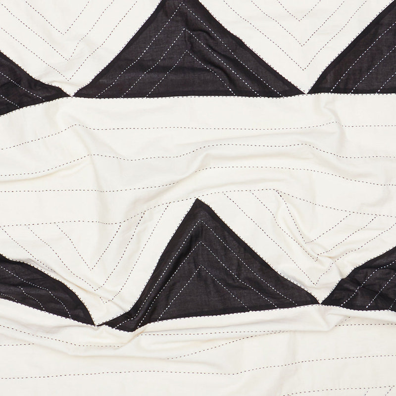 Quilted Throw Blanket, Charcoal