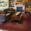 Tapis oriental à détails floraux en laine Doughman-22795878