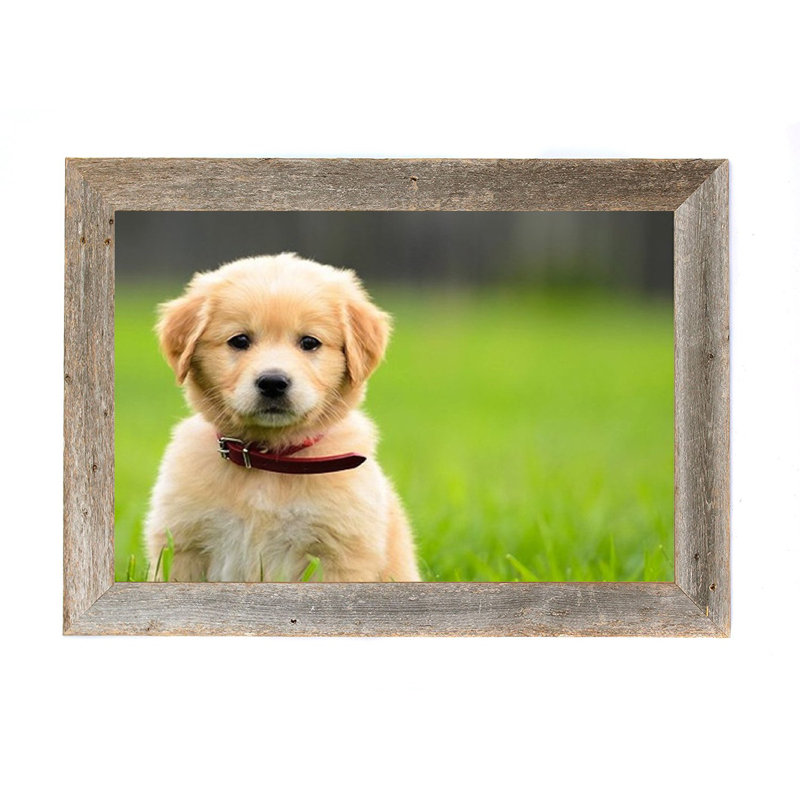 Cadre photo rustique en bois, 24 po x 36 po