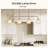 Pendant Lighting For Kitchen Island, 4-Light Pendant Lighting Modern With White Frosted Glass