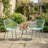 3-Piece All-Weather Outdoor Patio Bistro Set, 2 Chairs With Durable PP Seats, 1 Table With Scratch-Resistant PP Tabletop