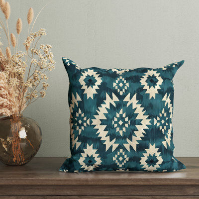 Eastern Elegance Geometric Reversible Pillow Cover