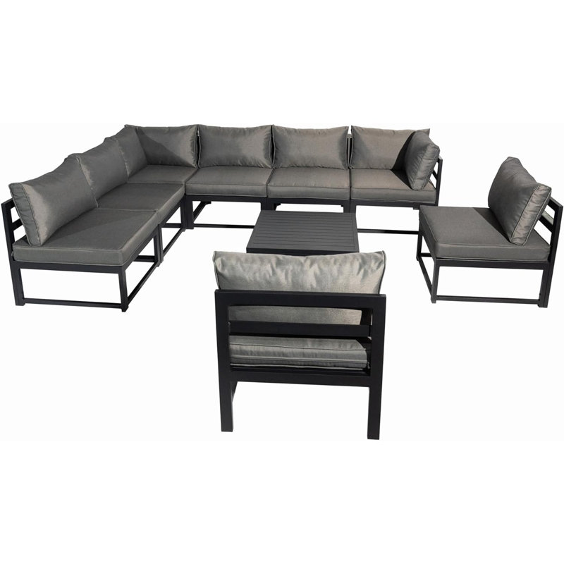 Nailsworth 8 - Person Patio Conversation Set with Cushions