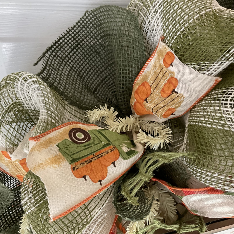 Harvest Wreath Hello Pumpkin