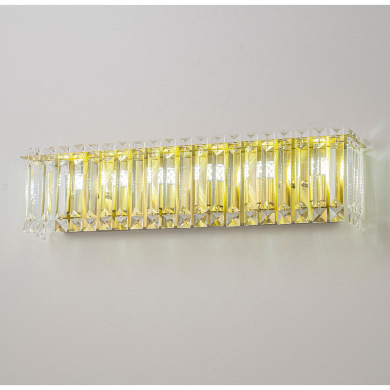 6-light Dimmable Vanity Light, Brass