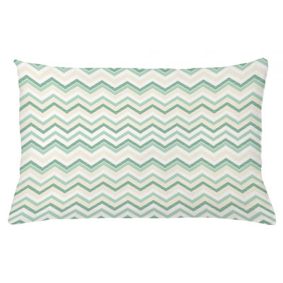 Housse de coussin lombaire à chevron intérieur/extérieur