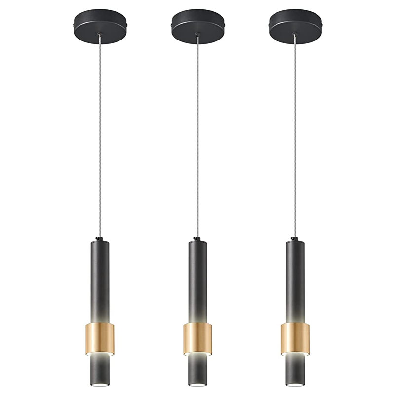 Mini luminaire suspendu à DEL pour îlot de cuisine à intensité variable et petite lampe de chevet pour chambre à coucher, 3
