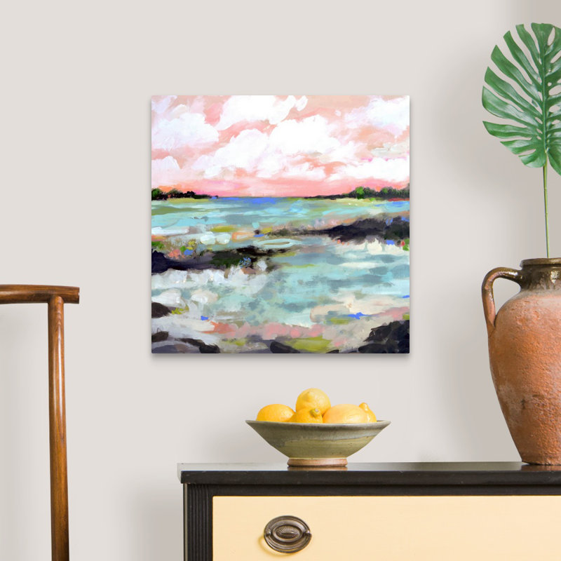 «Surfscape III» par Karen Fields - reproduction d'art, Toile tendue, H 20 po x l 20 po x P 1,25 po