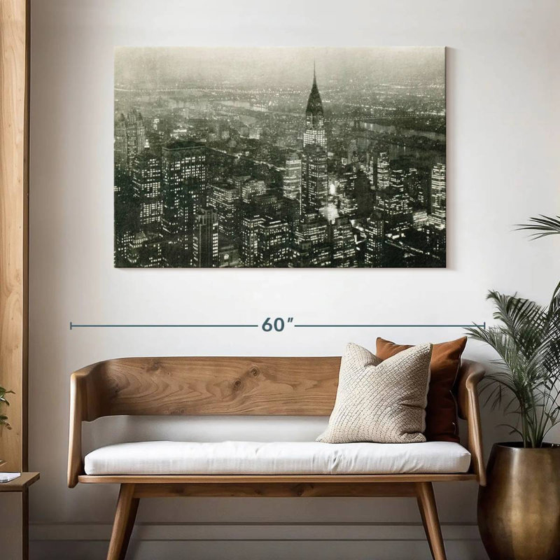 Nicci, superbe Manhattan la nuit, H 32 po x l 48 po