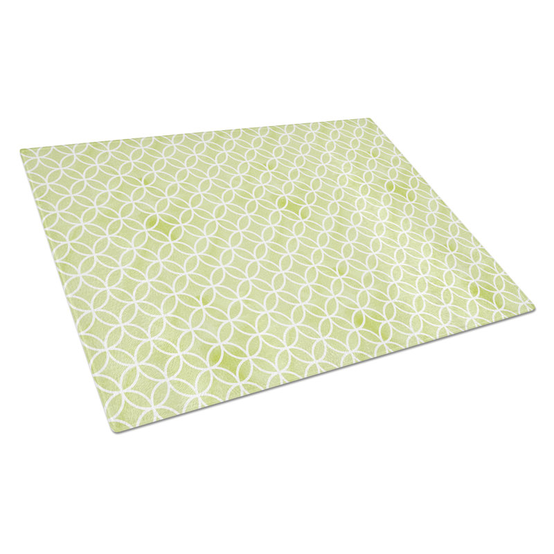 Caroline's Treasures Tempered Glass Geometric Circles on Watercolor Cutting Board