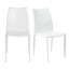 Table de salle à manger 79 "Deodat en blanc mat et 6 chaises Dalia en blanc-889991346