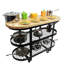 Gourmet Kitchen Cart with Butcher Block Top