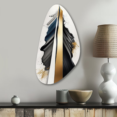 Dewsbury - Cubism Irregular Shape Metal Wall Art, Modern Asymmetrical Metal Art Print