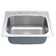 KRAUS 25 inch L Topmount Single Bowl 18 Gauge Stainless Steel Kitchen Sink with NoiseDefend Soundproofing