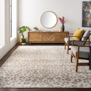 Schiffman Animal Print Brown Area Rug