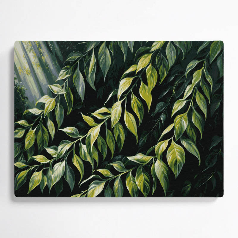 Art mural en métal Botanical Philodendron, H 20 po x l 30 po